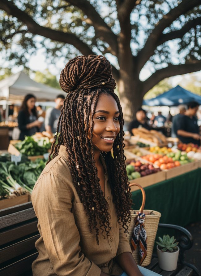 Chic Faux Locs Design