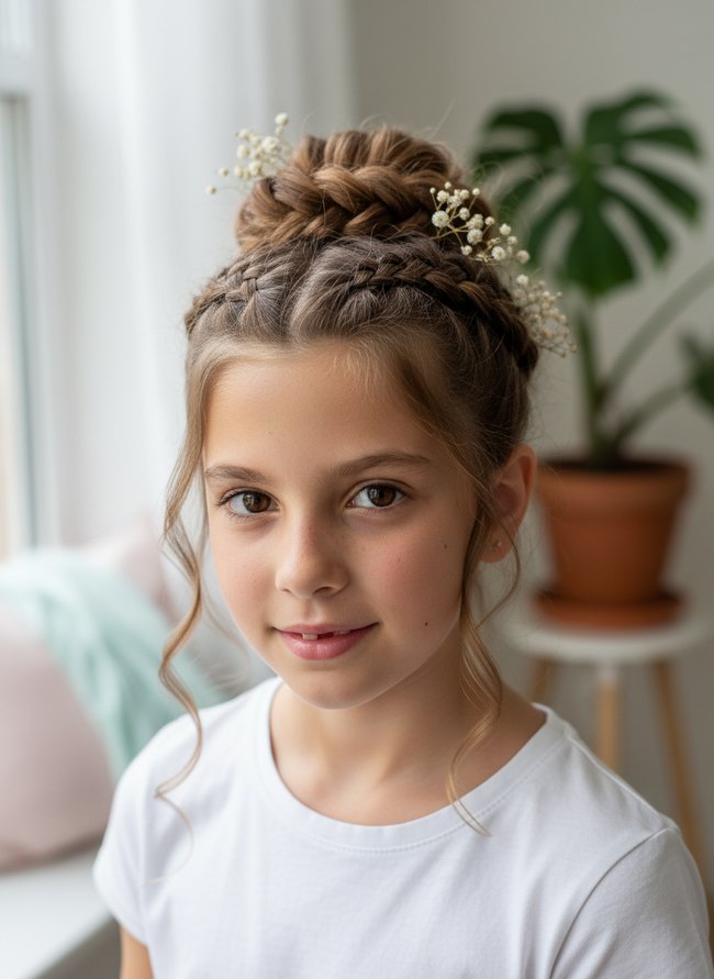 Double Dutch Braid Updo