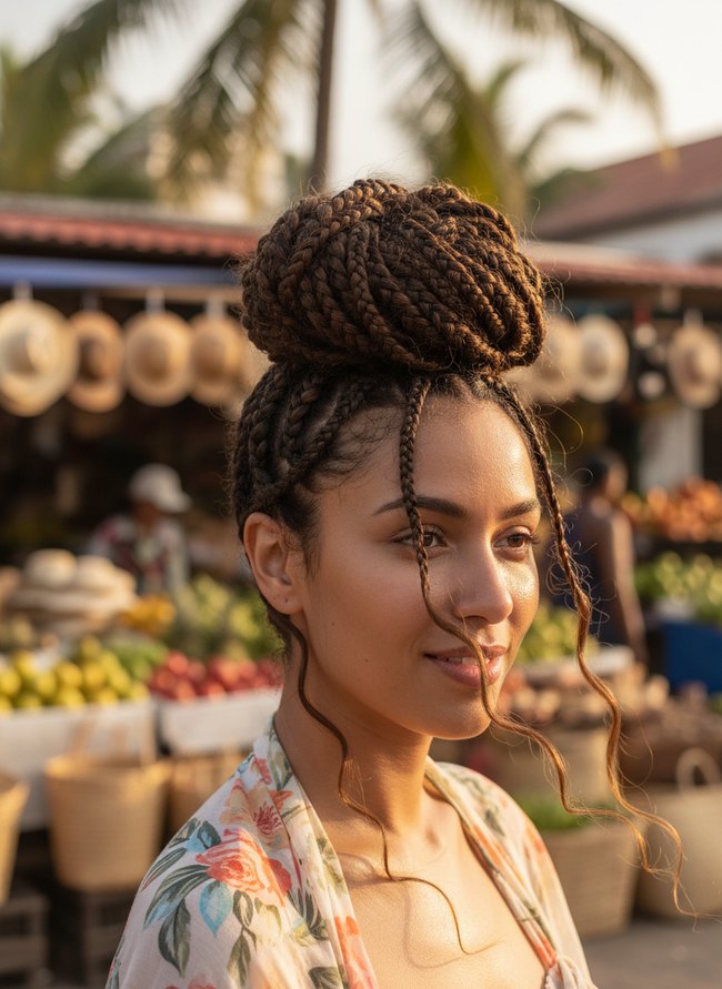 Goddess Braid Bun