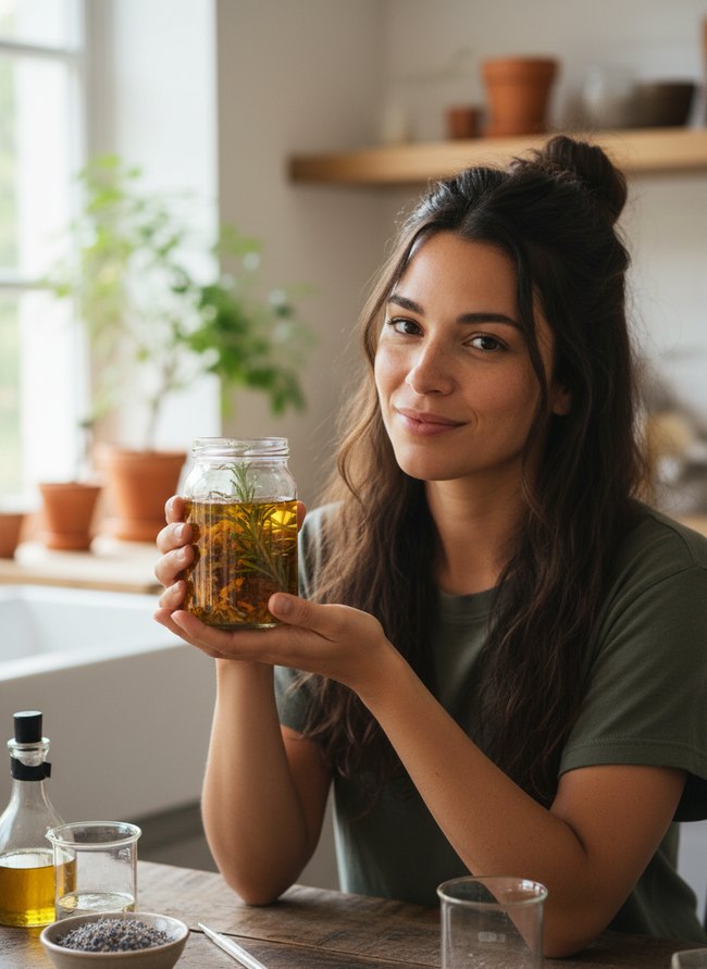DIY Herbal Oil Infusion