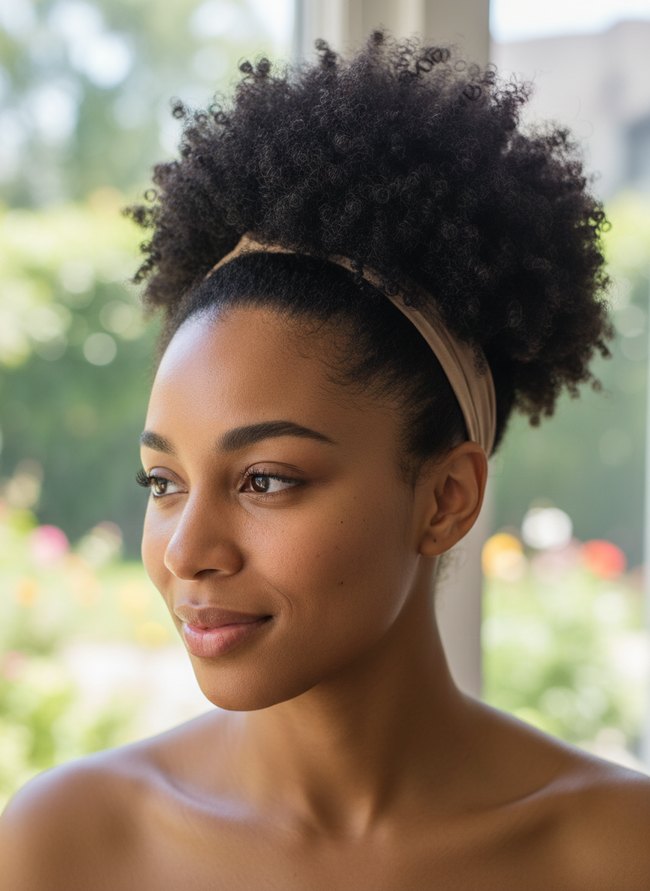 Moisture-Sealed Afro Puff