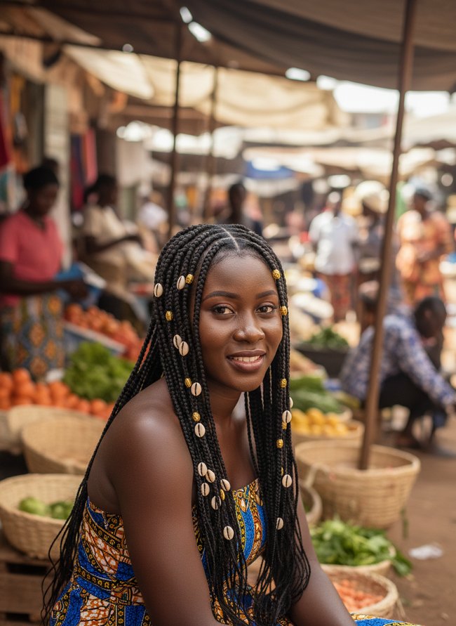 Cowrie Shell Fulani Braids