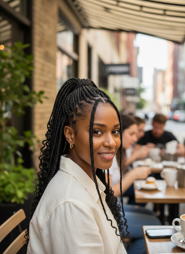 High Ponytail Braids