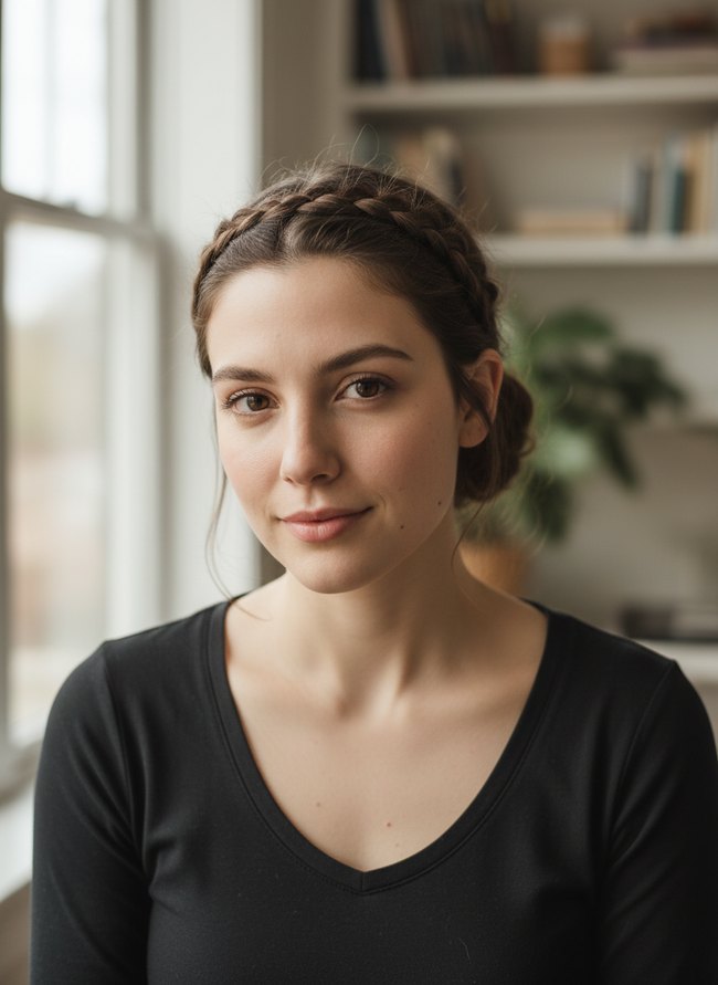 Braided Headband Updo