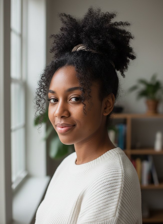 Textured Front Puff