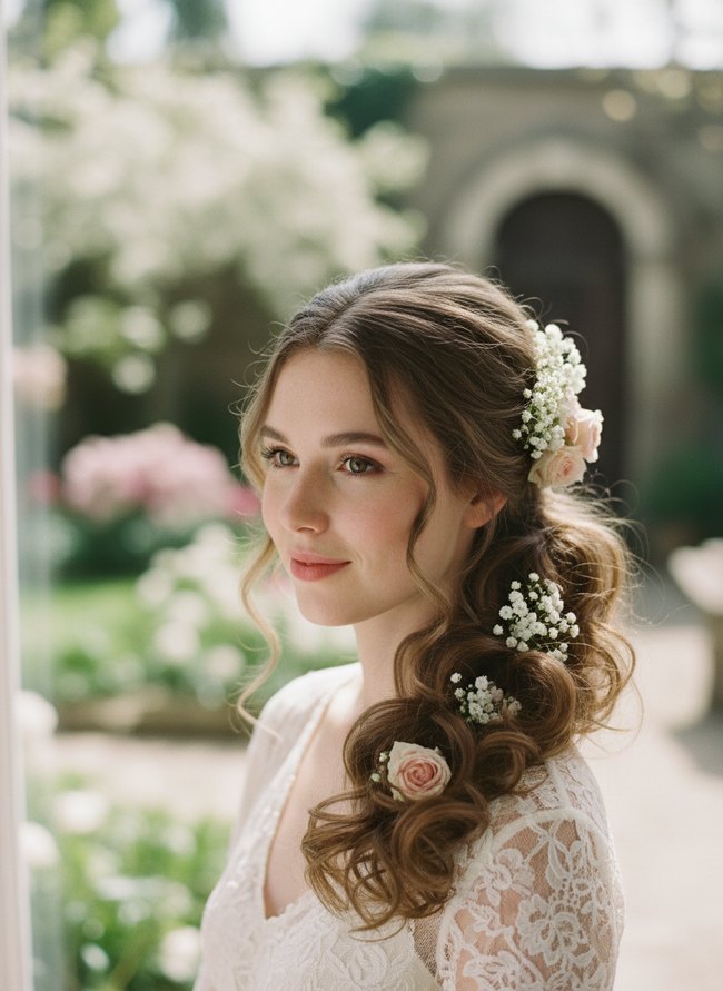 Cascading Curl Ponytail