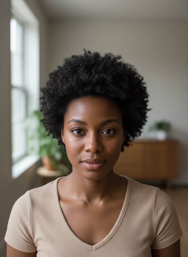 Voluminous TWA Textured Crown
