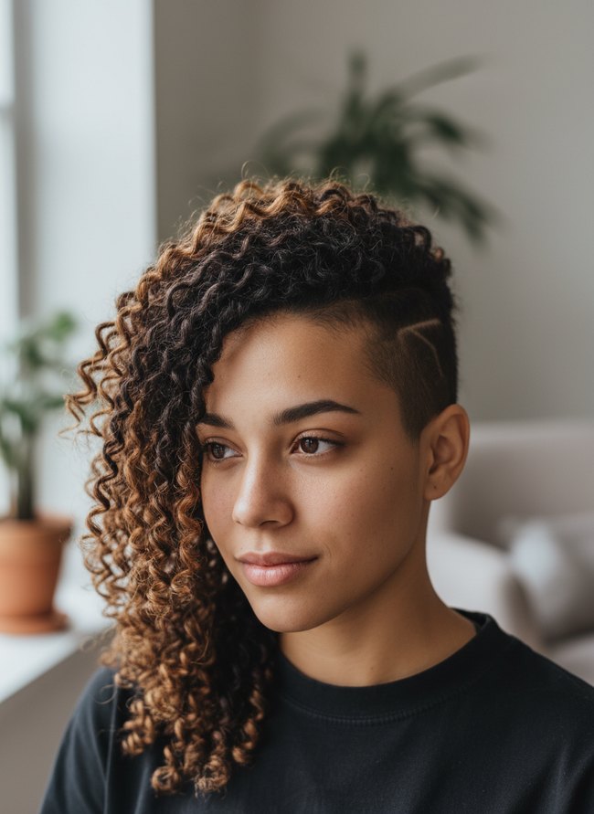 Undercut Crochet Coils
