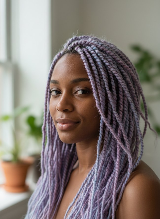 Lavender Haze Crochet Locs