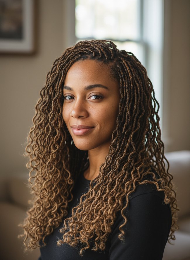 Voluminous Crochet Goddess Locks