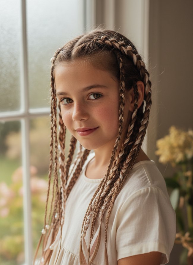 Ribbon Woven Goddess Braids