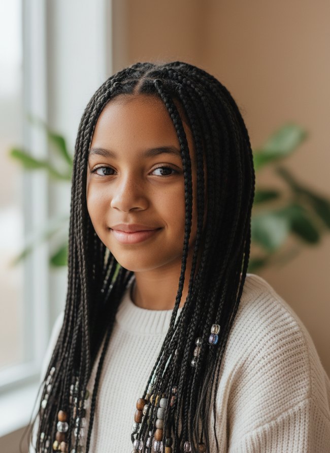 Beaded Box Braids