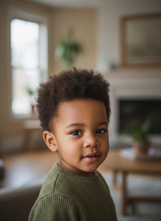 Fluffy Tapered Fro
