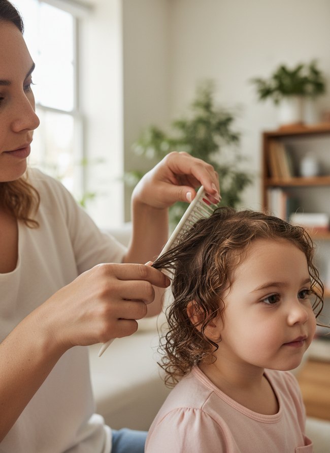 Wet Hair Brushing Technique