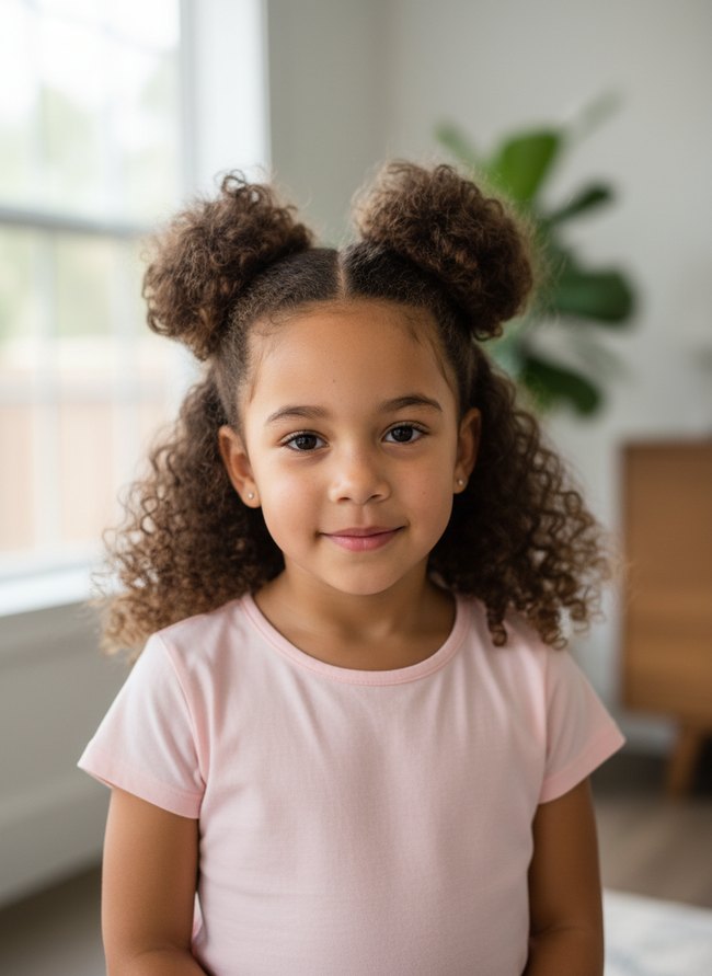 Double Puff Hair Style