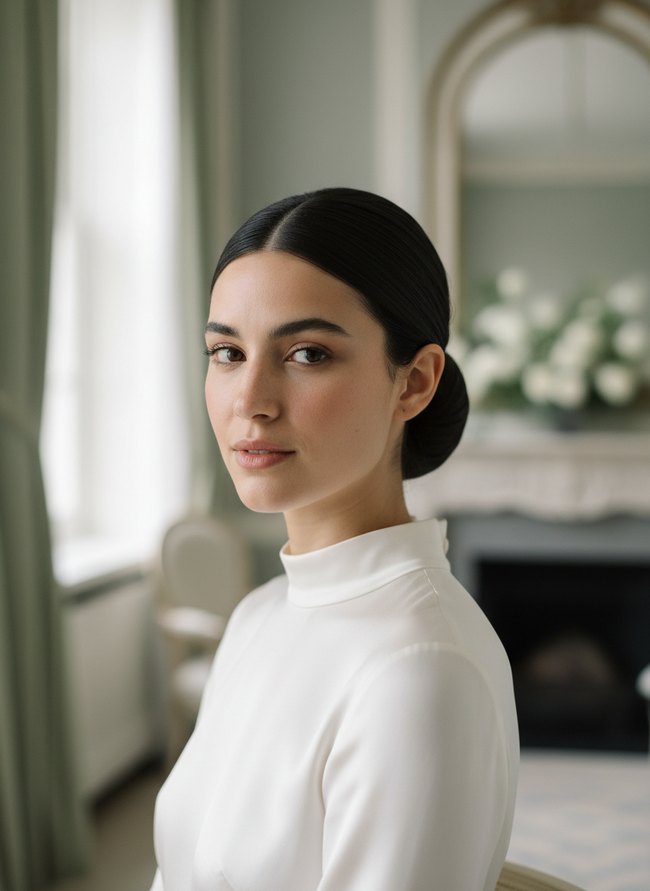 Sleek Sculpted Chignon