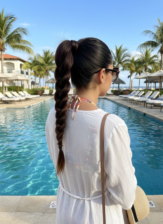 Sleek Ponytail Braid Twist