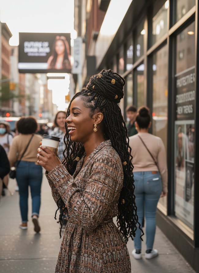 Goddess Locs Updo 2026
