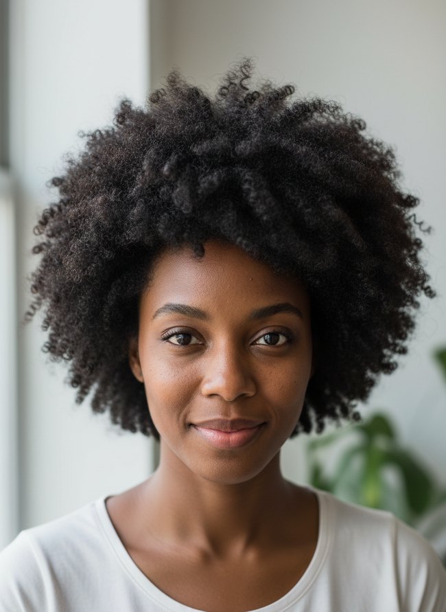 Loose Curly Puff