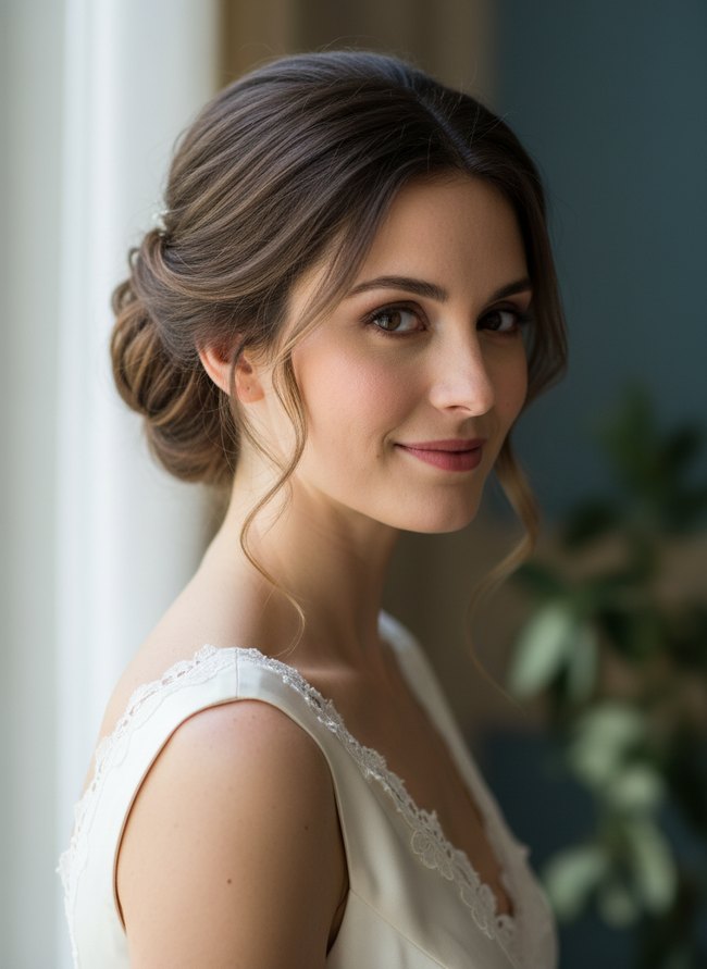 Sophisticated Chignon Style