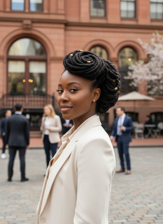 Regal Loc Chignon