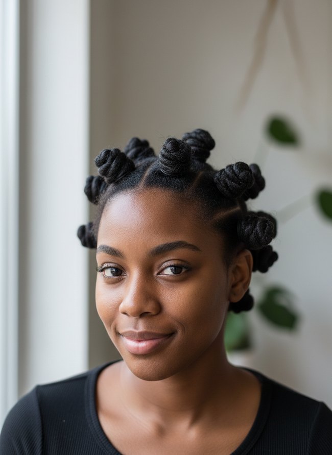 Bantu Knot Stretch