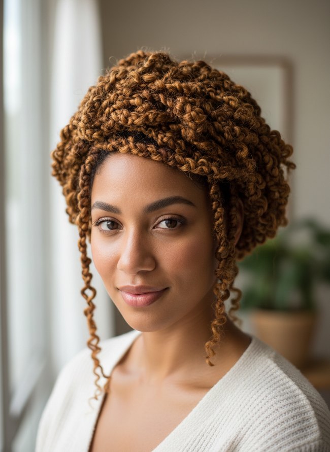 Spring Twist Crochet Updo