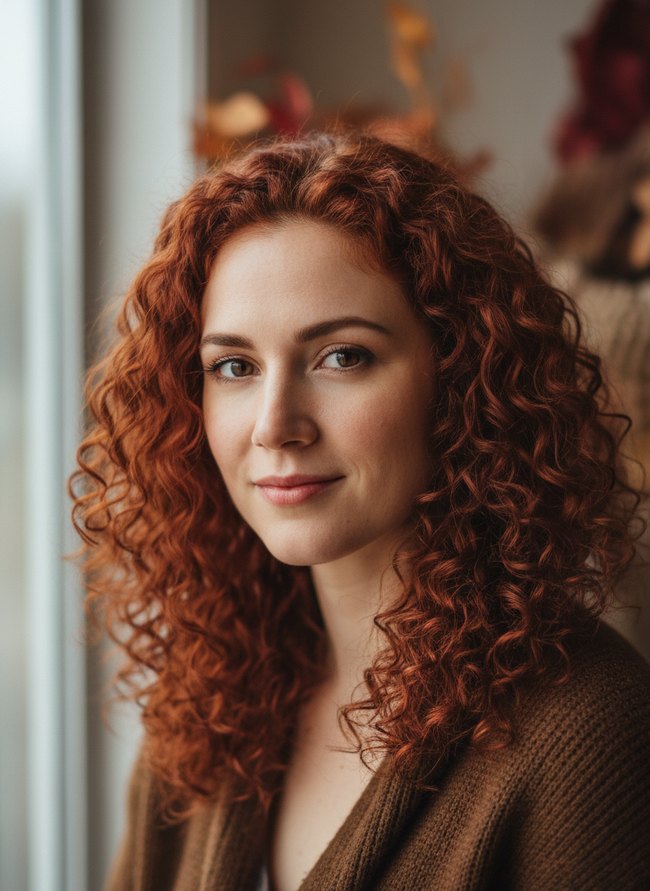 Rusty Red Bohemian Curls