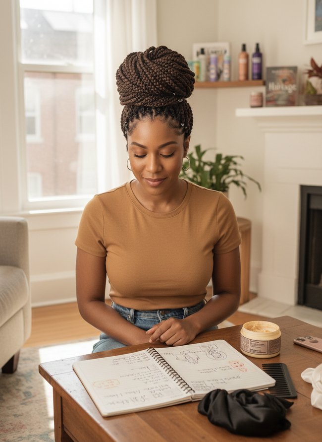Gentle Flat Twist Updo