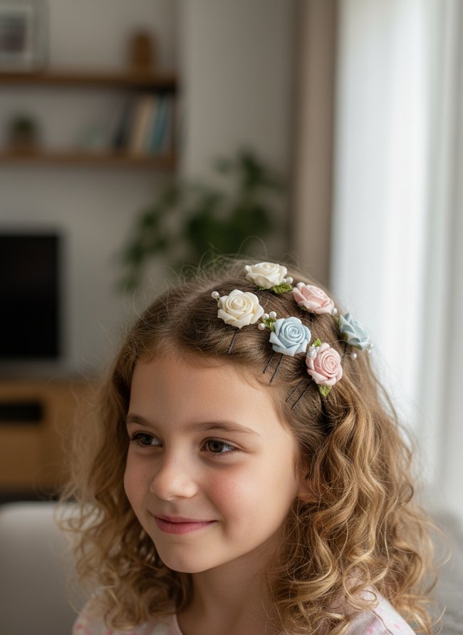 Sweet Floral Hair Pins