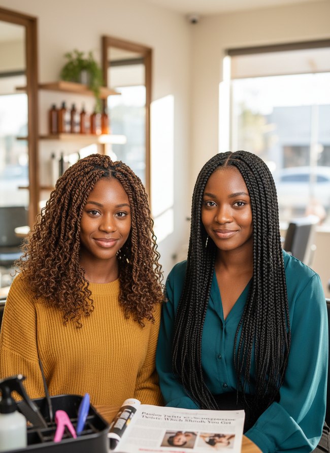 Smooth Senegalese Twist Look