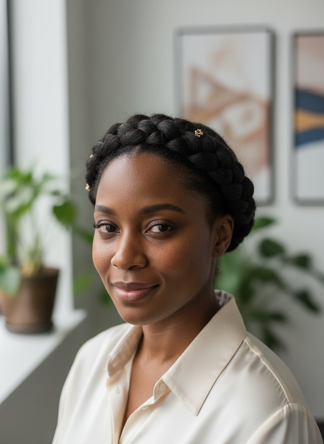 Elegant Halo Braid