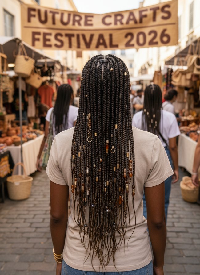 Artisan Beaded Box Braids