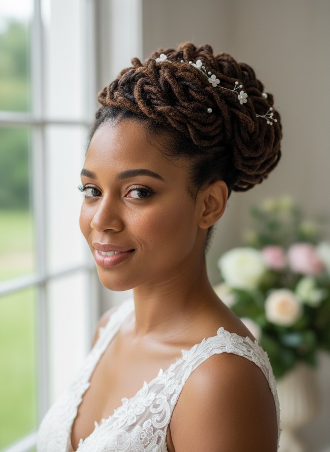 Romantic Locs Chignon