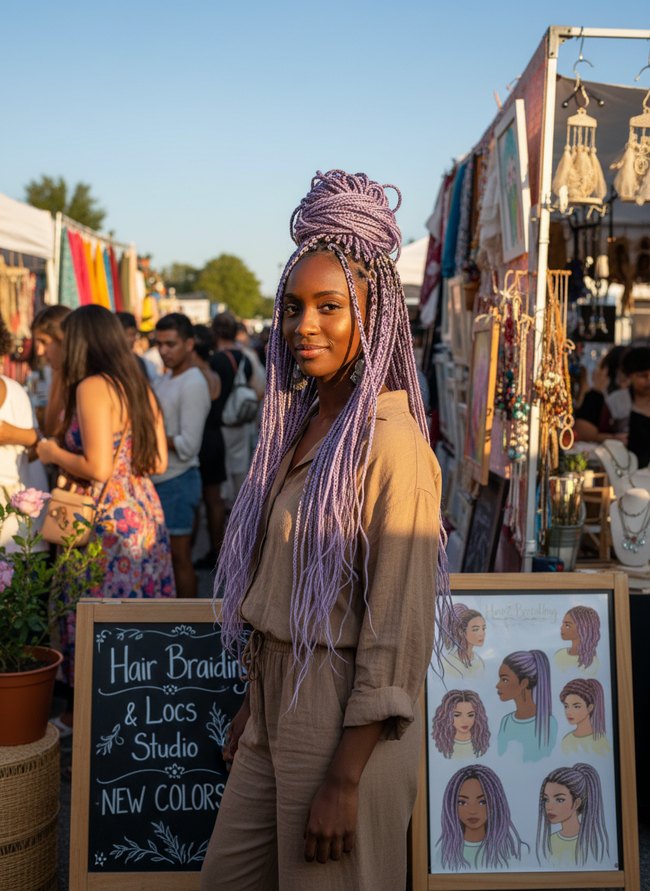 Lavender Dream Micro Locs