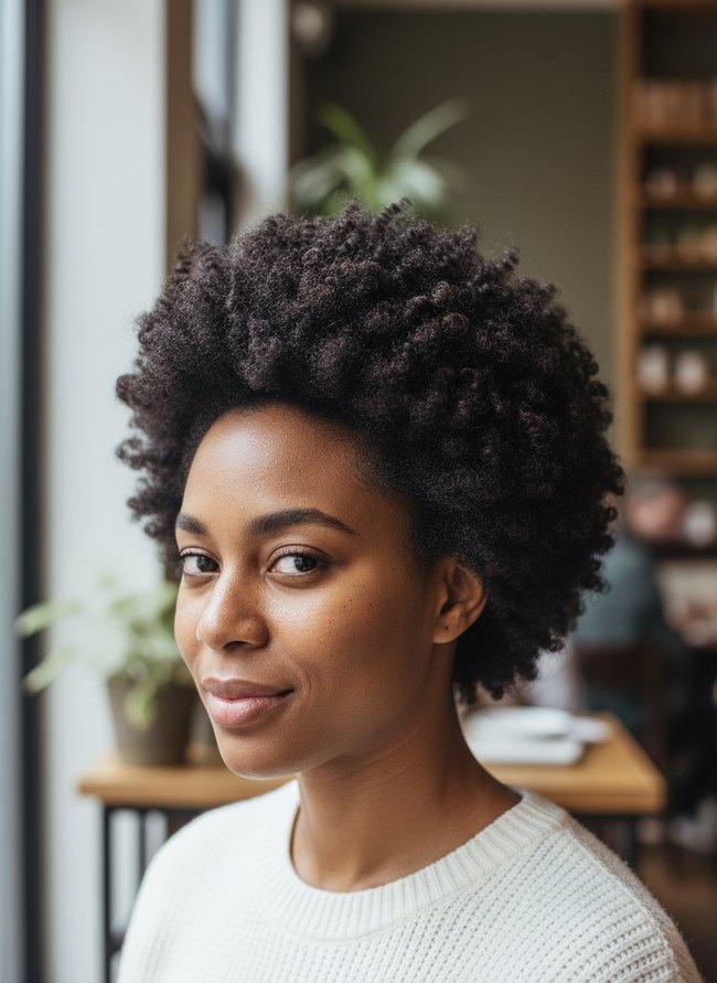 Neat Sculpted Fro