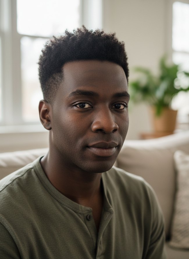 Textured Volume Tapered Crown