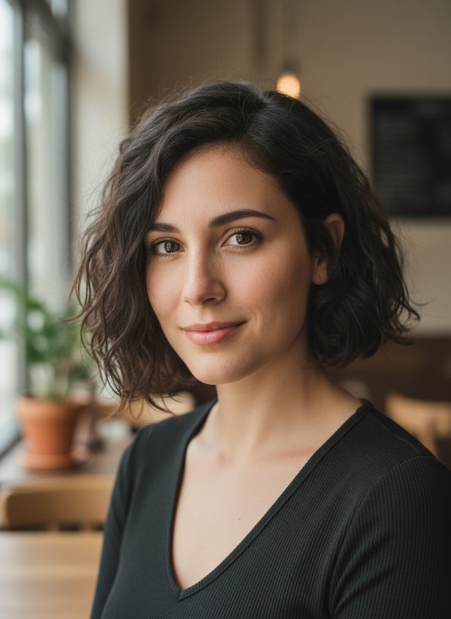 Asymmetrical Wavy Cut