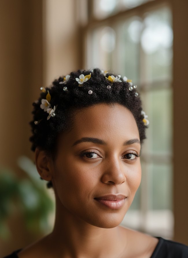 Floral Pin Twist Out