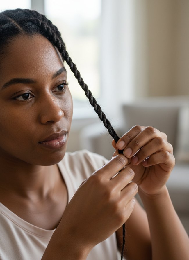 Interlocking Cornrow Method