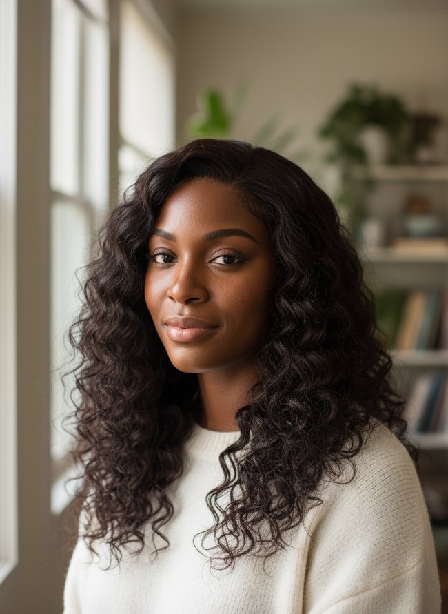 Deep Wave Frontal Wig