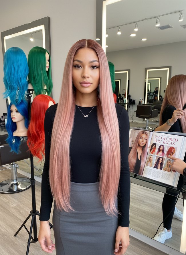 Rose Gold Ombre Straight