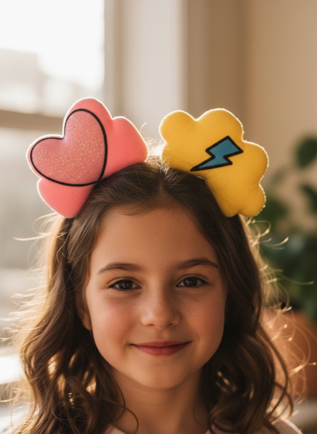 Playful Cartoon Hair Bows