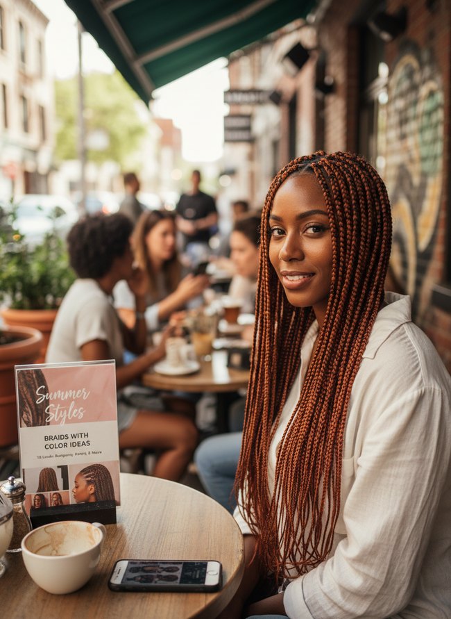 Copper Tone Braids