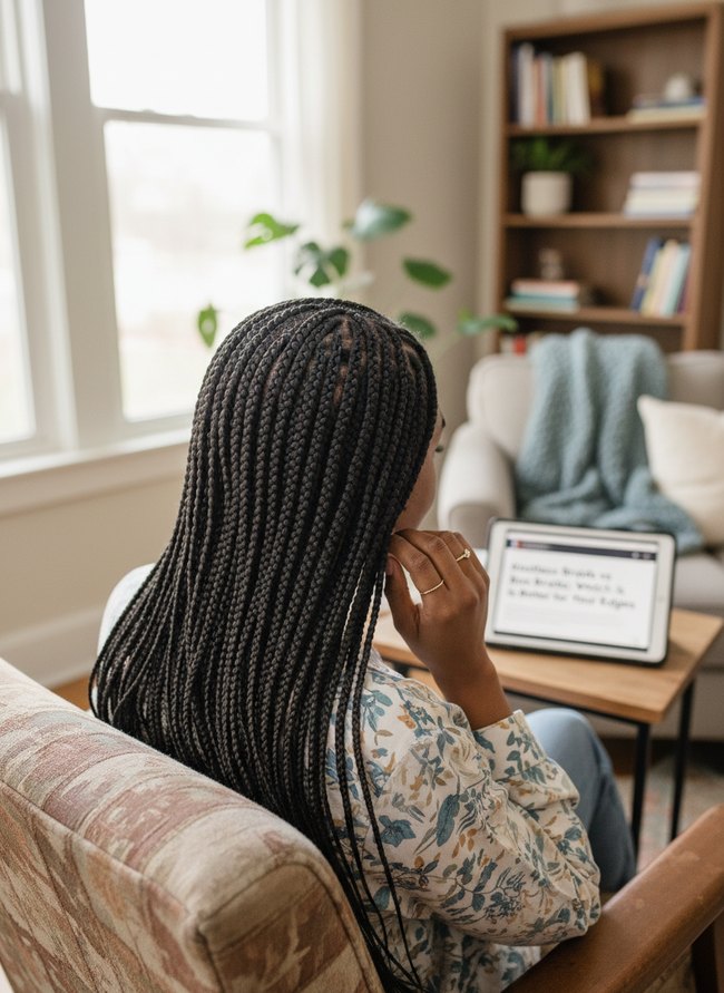 Micro Box Braid Edging
