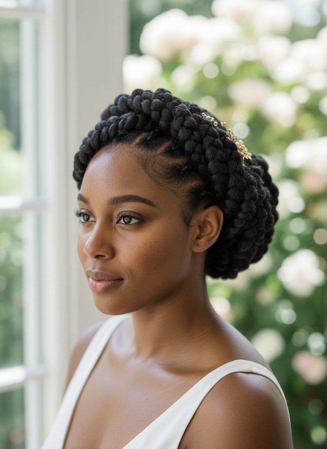 Twisted Braid Goddess Style