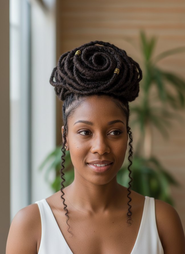 Artful Loc Updo