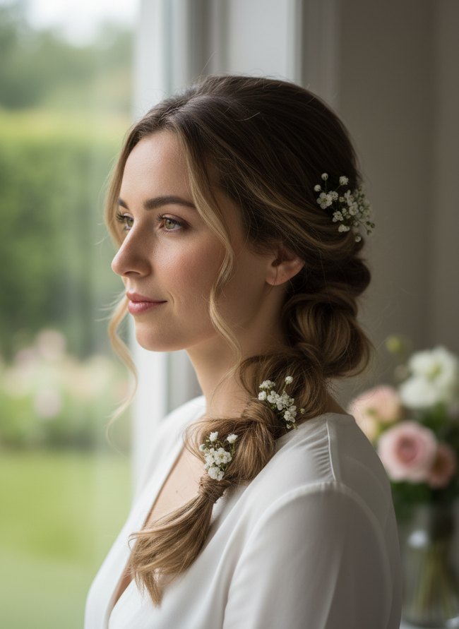 Romantic Twisted Ponytail