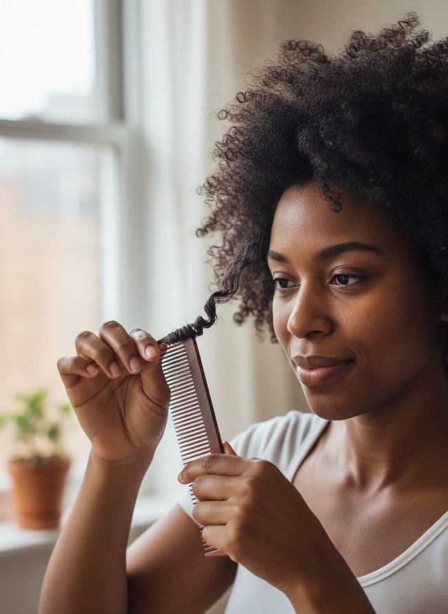 Comb Coiling Curls