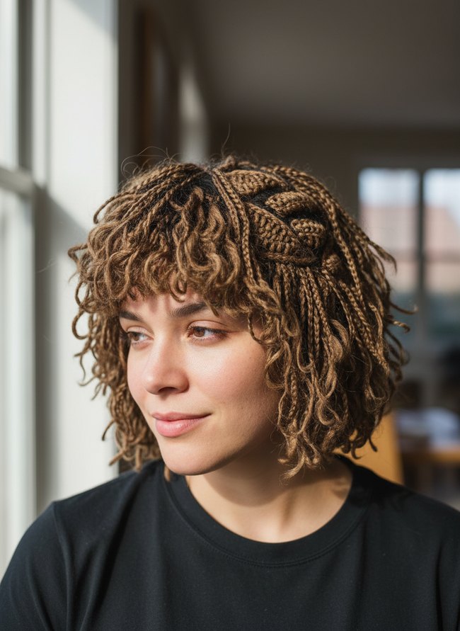 Textured Layered Crochet Shag